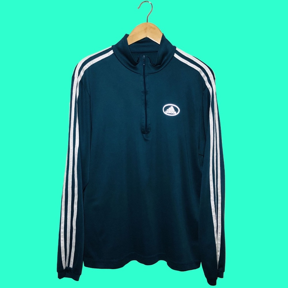 Adidas Men’s (M) Turquoise Half-Zip